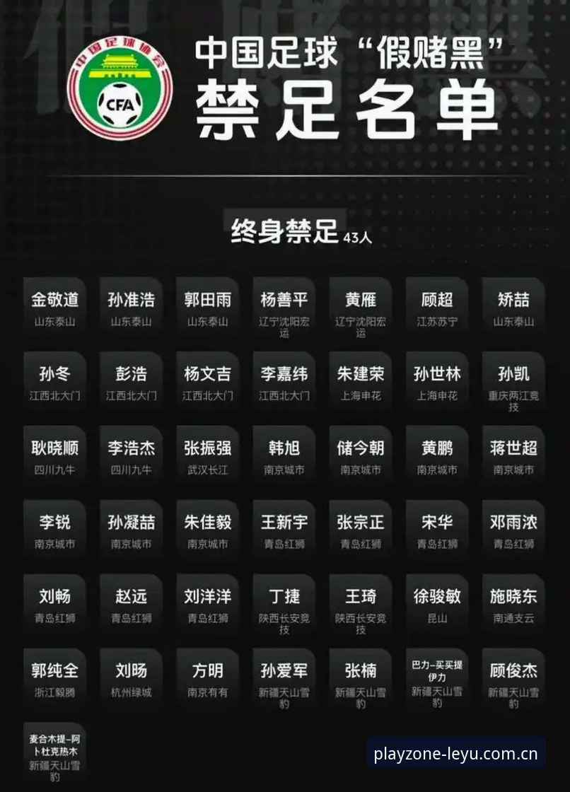 中国足协第三批禁足名单全面评测：65人遭重罚背后的行业震荡